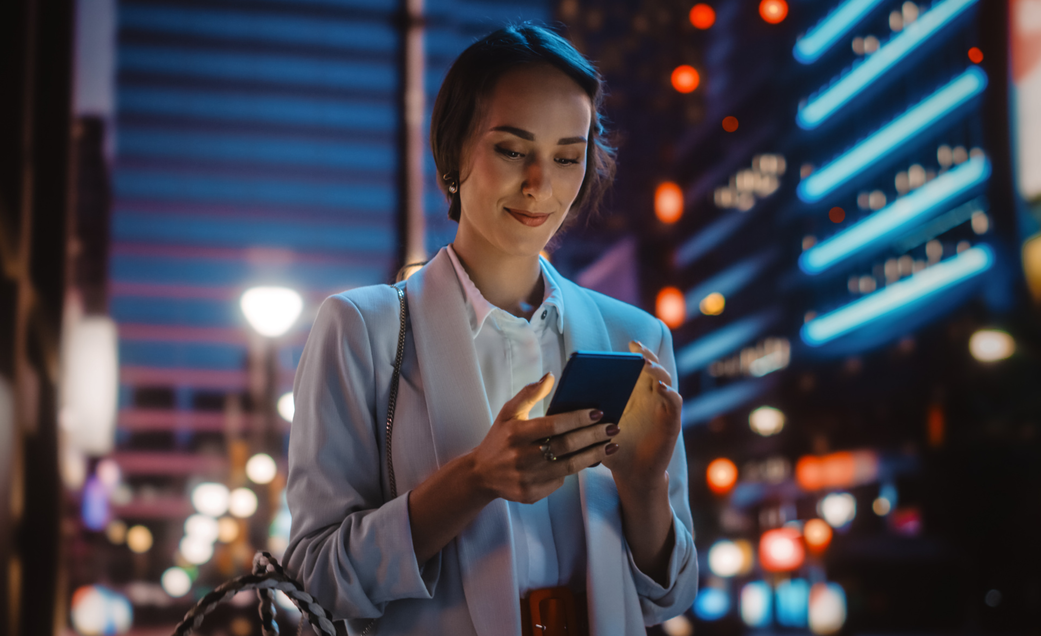 Woman in phone